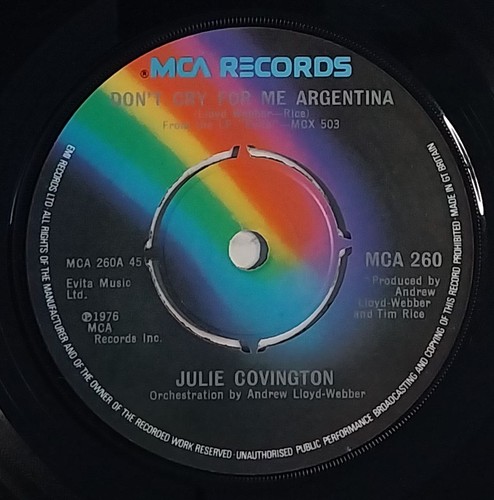 Julie covington don cry for - julie, don't